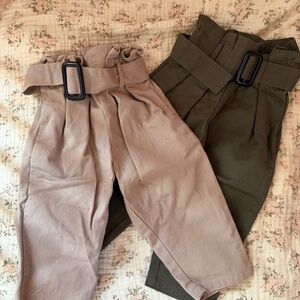Cargo toddler pants set